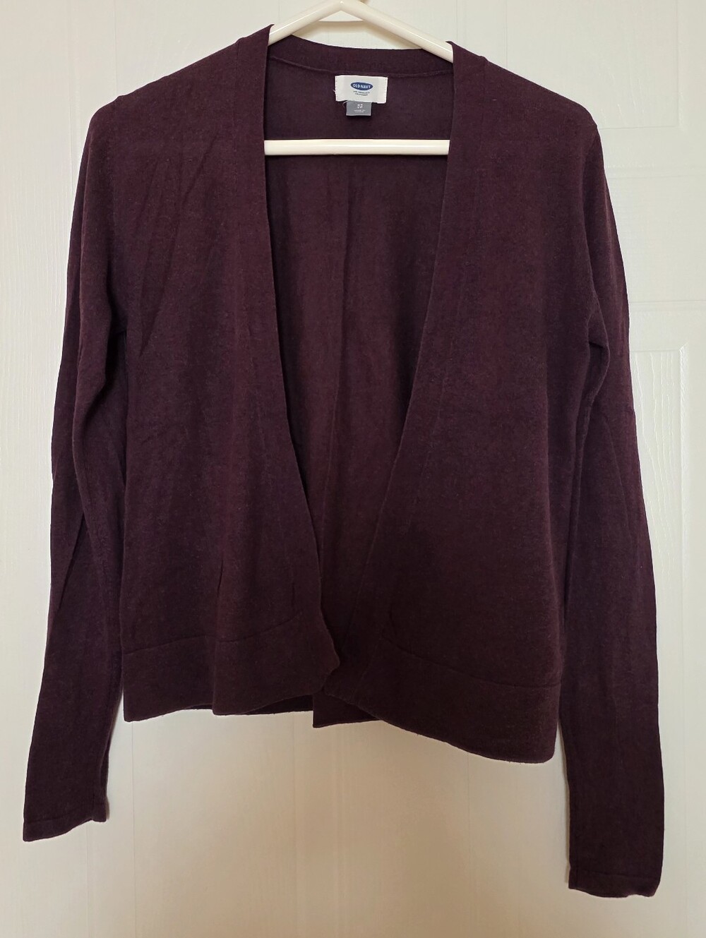 Old Navy Plum Open-Front Cardigan XS
